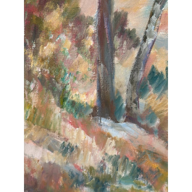 Katharina Fontain, Forest, 1950s, Oil on Canvas, Framed For Sale - Image 6 of 17