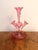 Antique Victorian Cranberry Glass Epergne, 1880, Set of 5 For Sale - Image 6 of 6