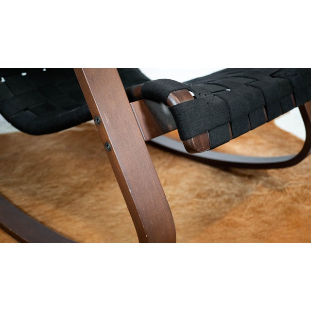 Luigi Crassevig 'Dondolo' Rocking Chair For Sale - Image 11 of 17