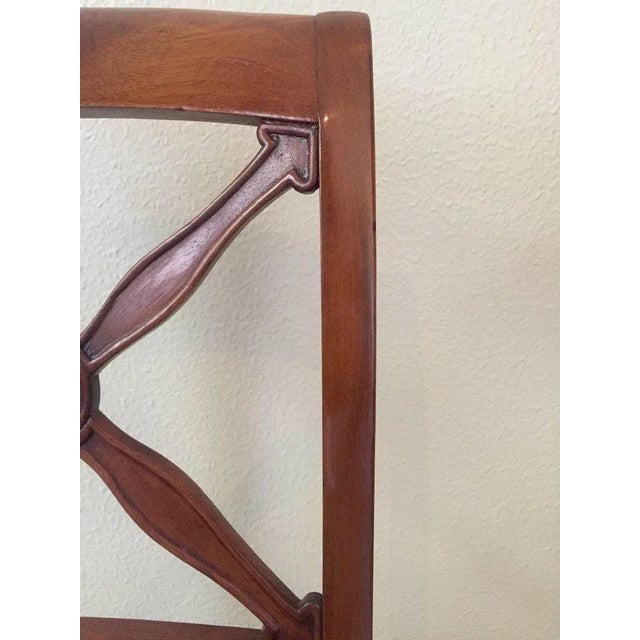 Antique French Empire Walnut Chairs, 1820s, Set of 5 For Sale - Image 5 of 9