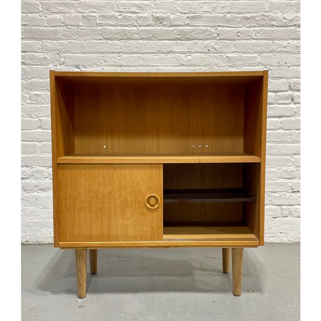 Mid Century Modern Oak Bookcase | Danish MCM Storage Cabinet, C. 1960’s For Sale In New York - Image 6 of 12