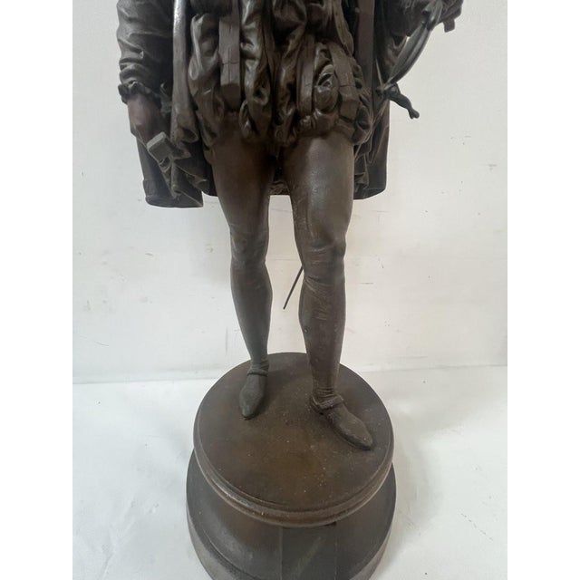 Group in Patinated Spelter by G. Pilon, 20th Century For Sale - Image 10 of 13