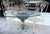 1960's Italian Hollywood Regency Style 'Coco Chanel' Sheaf of Wheat Table With Chairs- 3 Piece Set For Sale - Image 4 of 18
