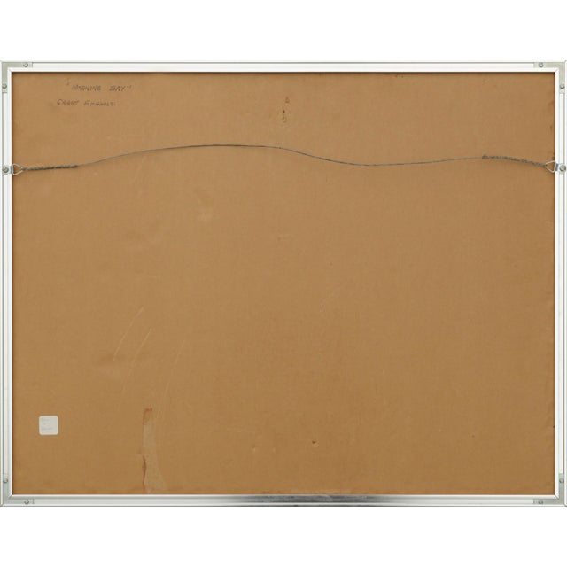 Paint Grace Eichholz "Morning Bay" Landscape Abstract Late 20th Century For Sale - Image 7 of 9