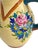 Cream Vintage Colonia Tovar Hand-Painted Floral Clay Pitcher, Venezuelan Folk Art For Sale - Image 8 of 16