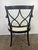Set of Twelve Regency-Style Ebonized Dining Chairs With Linen Seats For Sale - Image 9 of 11