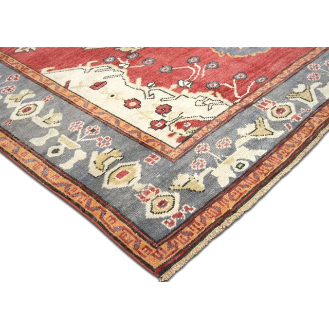 Illustration 1960s Turkish Oushak Rug For Sale - Image 3 of 7