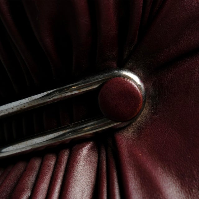 Cassina Soriana 2-Seater Sofa in Brown Leather by Afra & Tobia Scarpa for Cassina, 1969 For Sale - Image 4 of 18