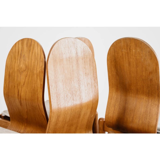 Brown Mid-Century Scandinavian Dining Chairs form JYSK, 1970s, Set of 4 For Sale - Image 8 of 16