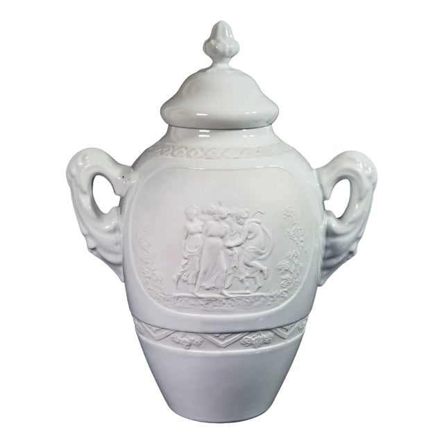 Vase in Ceramic Biscuit, Limoges, France For Sale