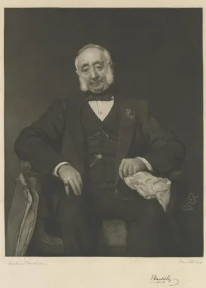Von Herkomer, Portrait of Thomas Hawksley, 1885, Paper