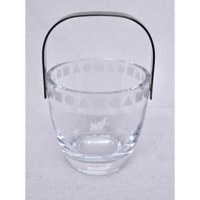 1980s Ward Bennett for Sasaki Sengai Crystal Ice Bucket For Sale In Philadelphia - Image 6 of 6
