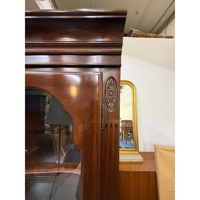 Vintage Ethan Allen Georgian Court Display Cabinet For Sale - Image 11 of 11