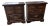1960s Pair of Heywood Wakefield Nightstand Tables For Sale