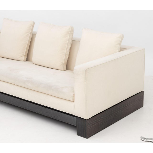 Minotti Andersen Quilt White Upholstered Sofa For Sale In New York - Image 6 of 9