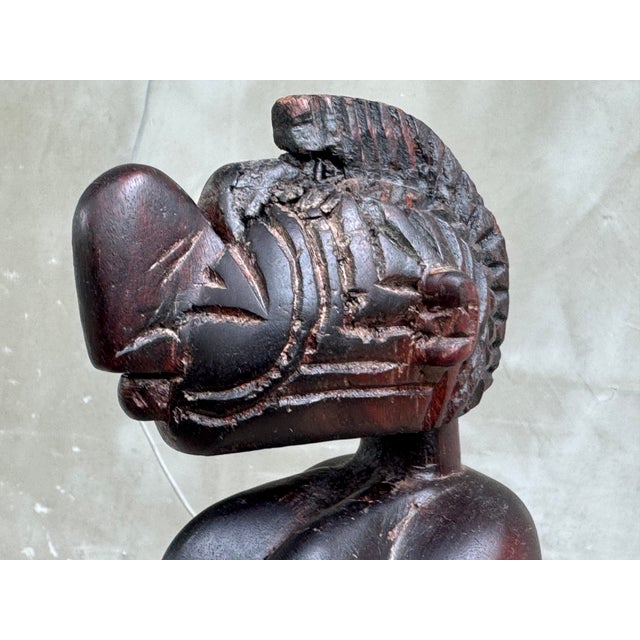 1950s Vintage African Hand-Carved Wood Baga Style Fertility Figure, 1950s For Sale - Image 5 of 18