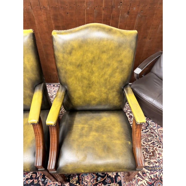 English Chesterfield President Chairs, Set of 6 For Sale - Image 10 of 13