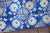 Rare Set of Forty Antique 19th Century Tiles Blue & White Floral Motif For Sale - Image 15 of 18