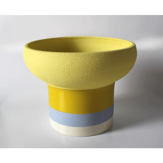 Terracotta Vase Uno by Mascia Meccani for Meccani Design. Hand-decorated terracotta vase from Montelupo Fiorentino, a one-...