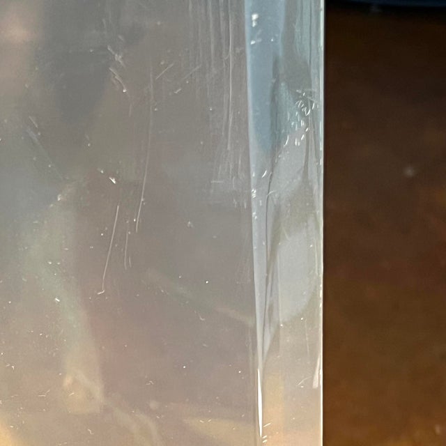 1980s Set of 4 High Back Lucite Dining Chairs For Sale - Image 15 of 17