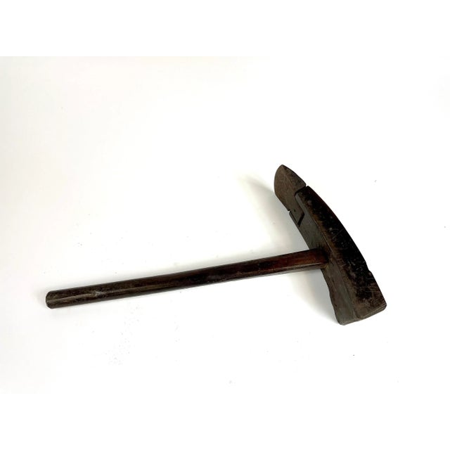 19th Century Chinese Wood and Iron Farming Tool Hoe For Sale In San Francisco - Image 6 of 7