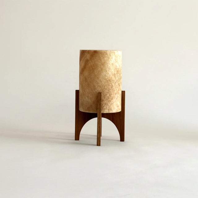 Comet No. 0207 Hand-Carved Alabaster Table Lamp by Material Lights For Sale - Image 6 of 6