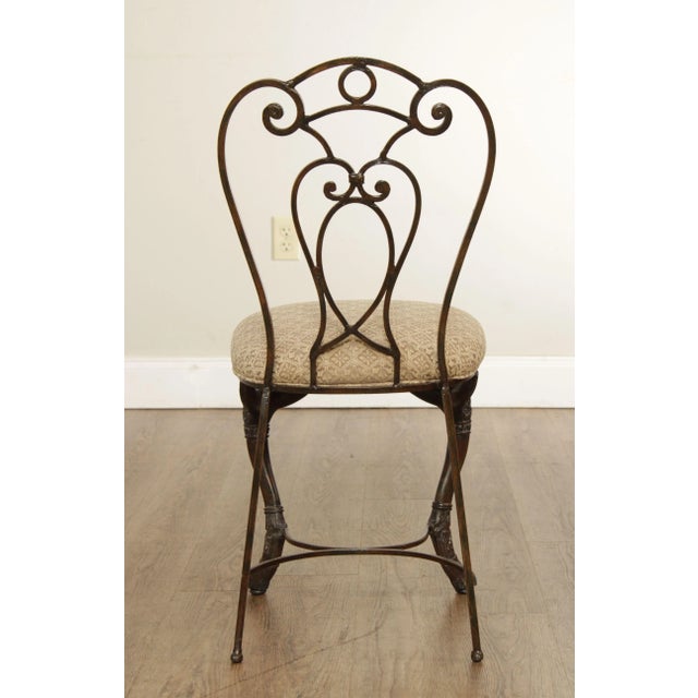 1990s French Neoclassical Style Figural Carved Accent Chair For Sale - Image 5 of 13