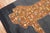 Accent size Persian Kilim from the late 20th century with a lion sitting on a striated black grey field. Measures: 5'1'' x...