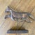 American Vintage Hand Carved Wooden Folk Art Horse on Base For Sale - Image 3 of 11