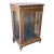 Vintage French Louis XVI Marble Gilt Glass Display Vitrine Cabinet For Sale