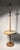 Gordon Martz floor lamp Measures: 60" height to top of wood finial. 19.75 height to top of table.