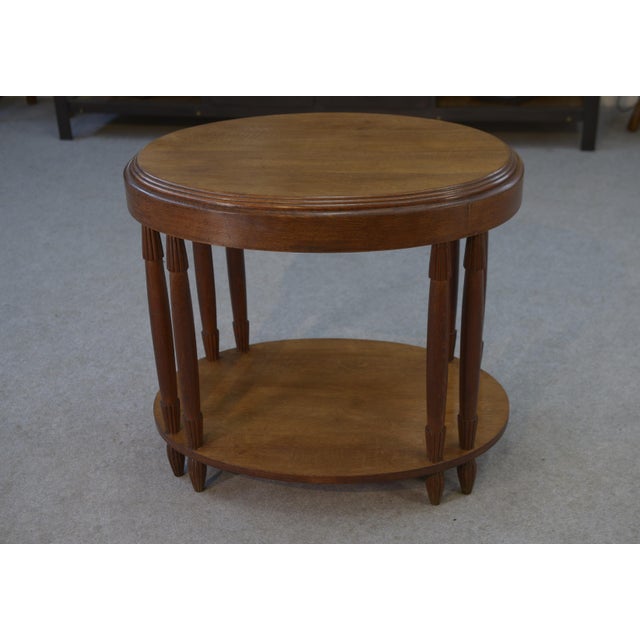 Art Deco Oval Table in Oak, 1930s For Sale - Image 6 of 14