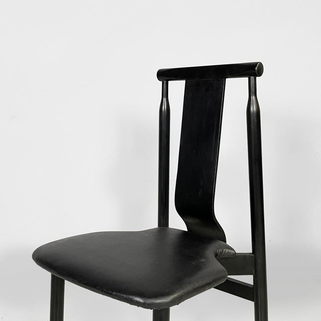 Mid-Century Modern Italian Black Lierna Chairs attributed to Achille Castiglioni for Gavina, 1960s, Set of 2 For Sale - Image 6 of 18