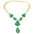 115 Ct Natural Carved Drop Emerald & 4 Ct Diamond Necklace 18 Kt Gold Necklace For Sale - Image 18 of 18