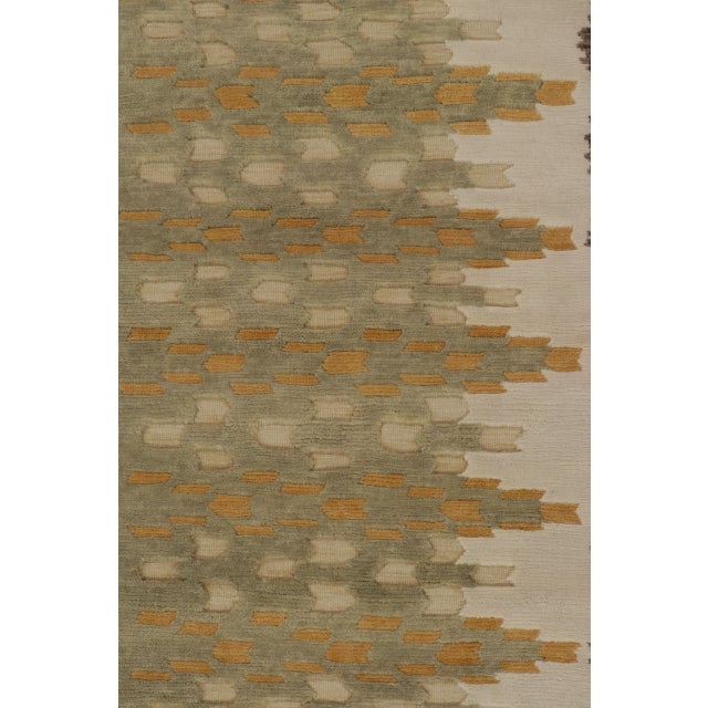 Contemporary Art Deco Style High-Low Wool Rug by Rug & Kilim, India For Sale In New York - Image 6 of 10