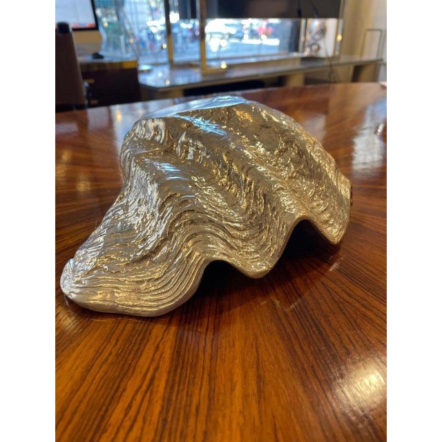 Silver Shell-Shaped Catchall Dish, 1980s For Sale - Image 9 of 13