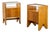 Bedside Tables with Wooden Frame from Isa Bergamo, 1950s, Set of 2 For Sale