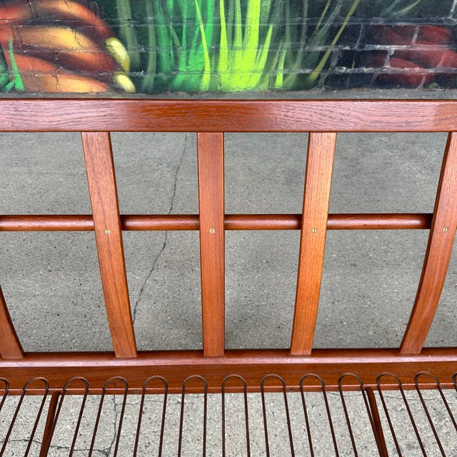 Wood Borge Jensen Danish Modern Teak Sofa Reupholstered Cushions For Sale - Image 7 of 12