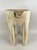 Wood Rustic Handcarved Teak Wood Side Table in Bleached For Sale - Image 7 of 13