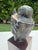 Vintage Asian Bronze Buddha Head on Wood Pedestal For Sale - Image 12 of 12