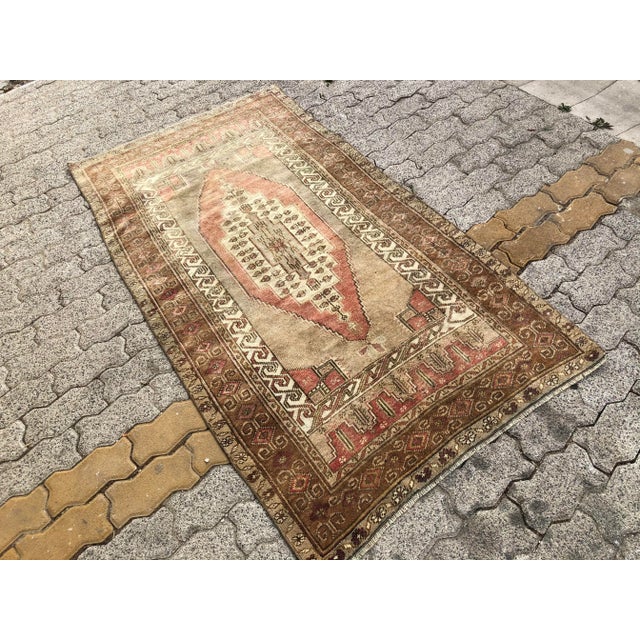 Tribal Vintage Anatolian Handknotted Rug For Sale - Image 3 of 11