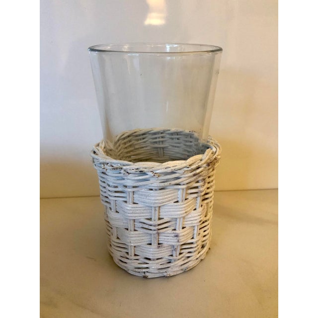 (Note: there are several matching wicker items for sale in my shop — including Pitcher, Bowl, ice bucket, napkin hokder...