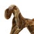 An exceptional and rare mid-century American slag glass figural study of an Airedale Terrier, circa 1940s–1950s. Standing...