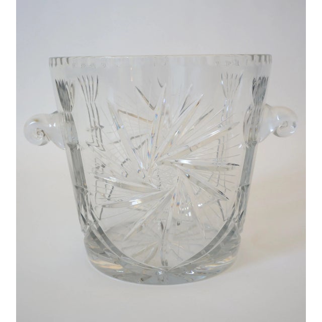 Ice Bucket Lead Crystal Pressed Design 1970s For Sale - Image 4 of 13