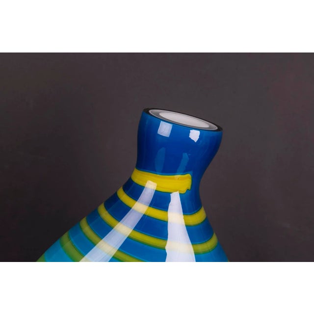 Contemporary Turquoise Bottle Under Sea Glass from VGnewtrend For Sale - Image 3 of 6