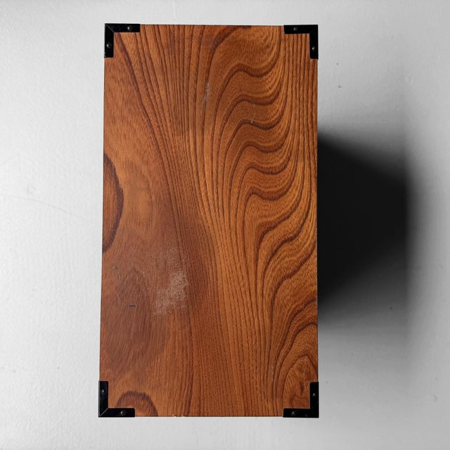 Small Vintage Wooden Tansu-Style Chest of Drawers, 1980s For Sale - Image 9 of 10