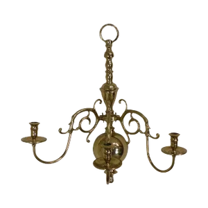 Virginia Metalcrafters Harvin Brass 3 Arm Wall Sconce