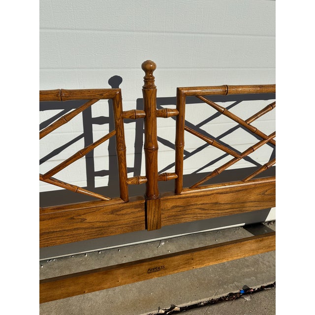 Henredon Artefacts Faux Bambo King Headboard For Sale In Detroit - Image 6 of 6