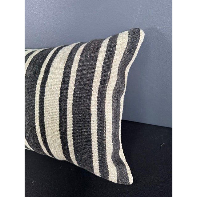Turkish Hemp Pillow Cushion Natural Beige Black Pillow Cushion Cover 16 "x 24" #30004 Enhance your home decor with our...