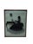 Black 1930s Quintet of Reverse Painted Glass Silhouettes For Sale - Image 8 of 11